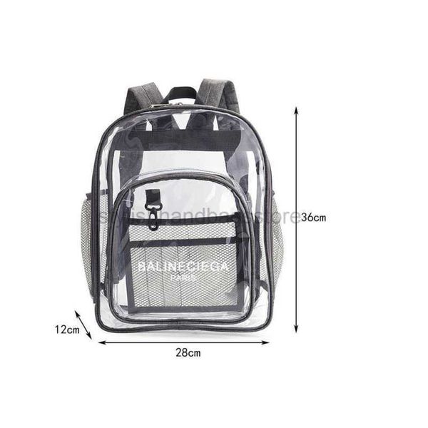 

2023 sell backpack style transparent backpack printable waterproof bag creative travel clear jelly bags stylishhandbagsstore05