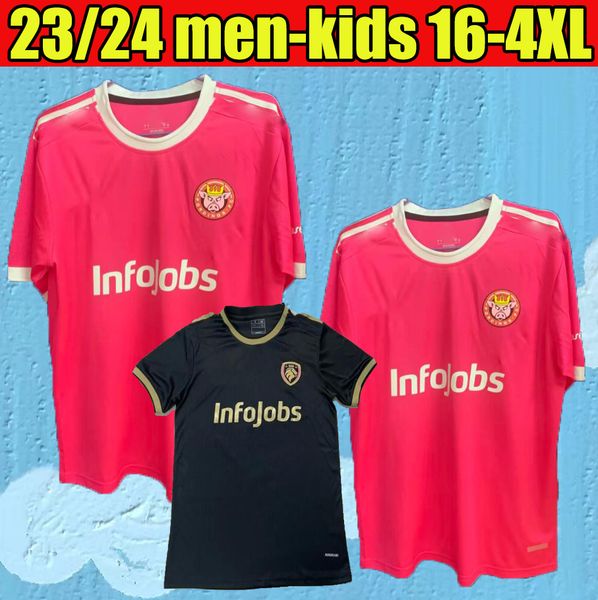

2023 2024 porcinos fc soccer jerseys home away 23 24 sevens kings league chicharito ronaldinho pique football shirts, Black;yellow