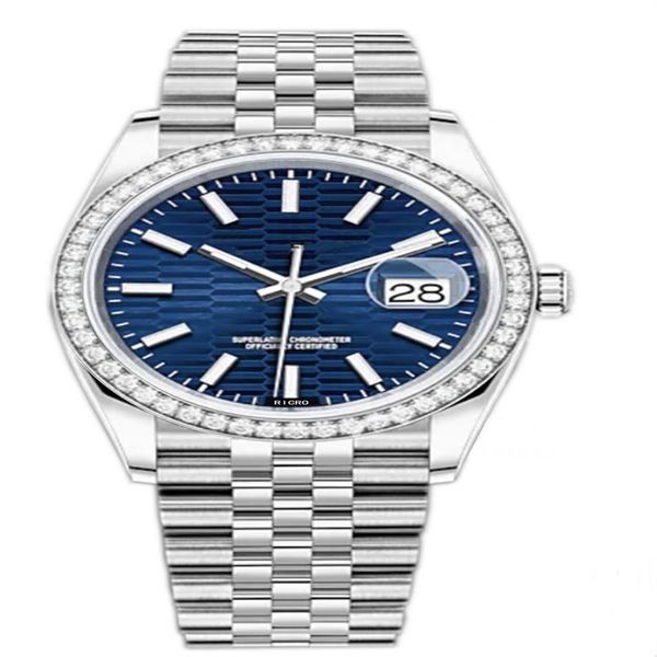 

master watch business style sapphire glass blue carved dial stainless steel case automatic mechanical movement folding clasp whole218x, Slivery;brown