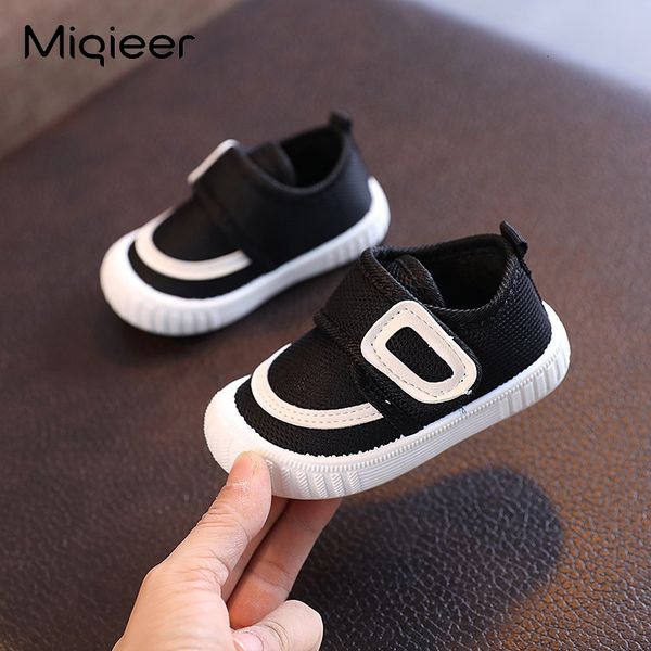 

sneakers children's casual shoes girls baby toddler soft sole boys breathable mesh sport size 16 27 non slip kids footwear 230823, Black;red