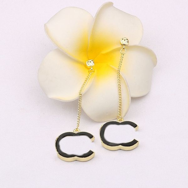 

plated 925 silver luxury brand designers letters stud geometric famous women round crystal rhinestone earring wedding perty jewerlry circula, Golden;silver