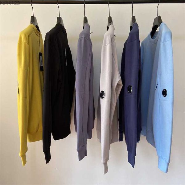 

men's hoodies round neck casual loose pullover sweatershirt cp men's coat trendy british-style youth spring and autumn tide, Black