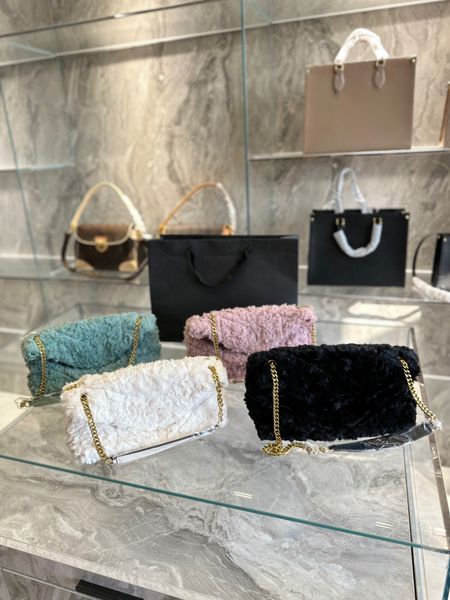 

10a tote bag loulou puffer y shape luxury winter fashion fluffy flap shoulder bag woman handbag designer candy color crossbody bag