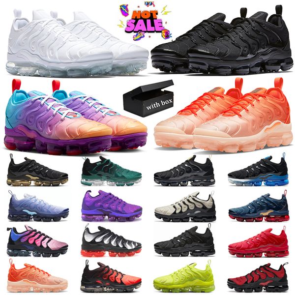 

with box running shoes mens sport sneakers multi gradients red black coquettish purple blue chill rush orange tennis ball red shark tooth ou
