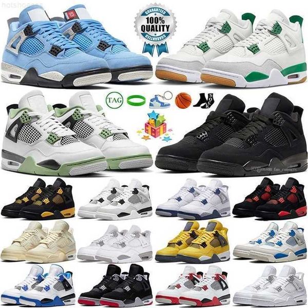 

jumpman 4 4s basketball shoes university blue red thunder military black cat pine green seafoam motorsports pure money infrared midnight nav