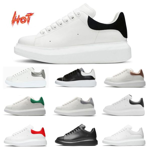 

2023 new designers oversized running shoes casual shoes white black leather velvet espadrilles mens women lace up platform sneakers 36-45