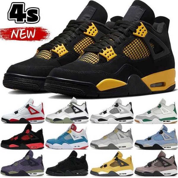 

4 jumpman 4s basketball shoes low sneakers womens platform shoes air black cat 4s retros military black pine green j4 mens womens sports tra