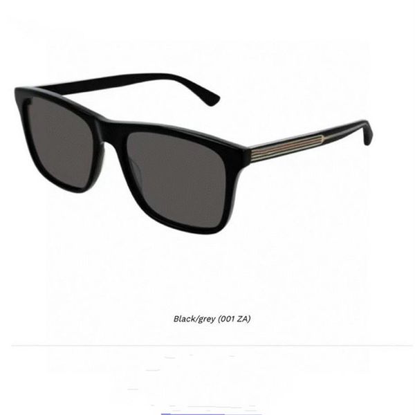 

2021 women men sunglasses oversize black strips plank frame grey lenses available with box266e, White;black