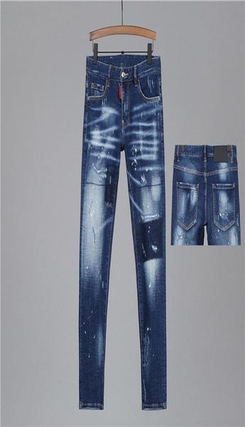 

japanese style 2021 new designers classic ripped jeans rounddot printing mens skinny jeans casual rock black jeans size sxxx7275859, Blue