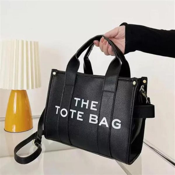 

designer the tote bag women handbag shoulder bag mini leahter canvas crossbody shopping luxury fashion totes bags black large marc2839