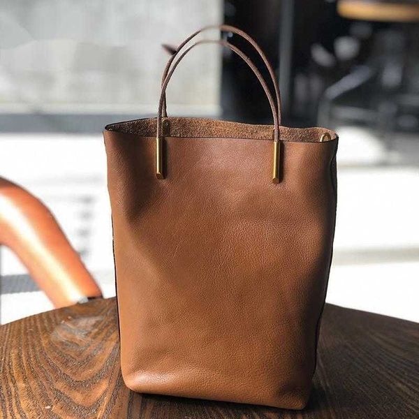 

shopping bags simple leather women bag new retro nature soft cowhide handbag versatile composite shoulder s