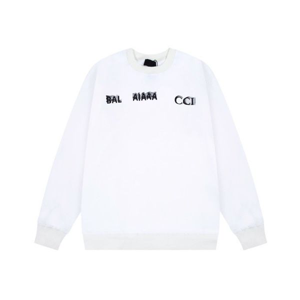 

2023s autumn and winter craft jacquard letter logo fashion long sleeve sweater student casual fleece hoodie l11-17, Black;brown