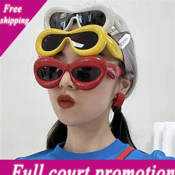 

designer sunglasses l luoyijia lip plate individuality network red ins same lw40097277l, White;black