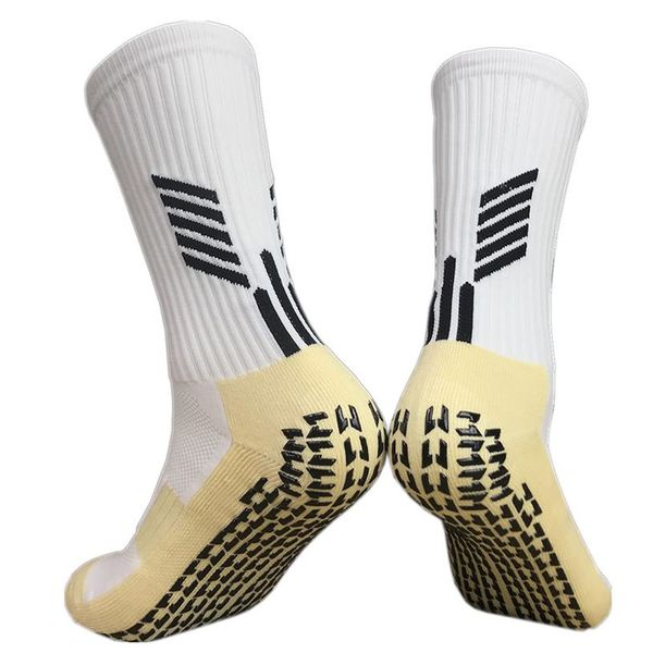 

2019 men summer running cycling football socks men cotton and rubber socks anti-slip breathable futbol socks meias 8 2323, Black