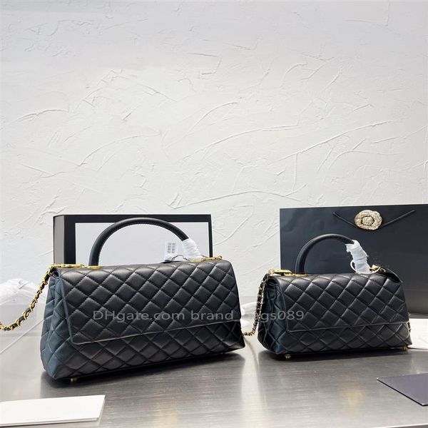 

2022 r handbag shoulder chain bag clutch flap coco totes bags wallet lady handles double letters solid hasp high qualit239h