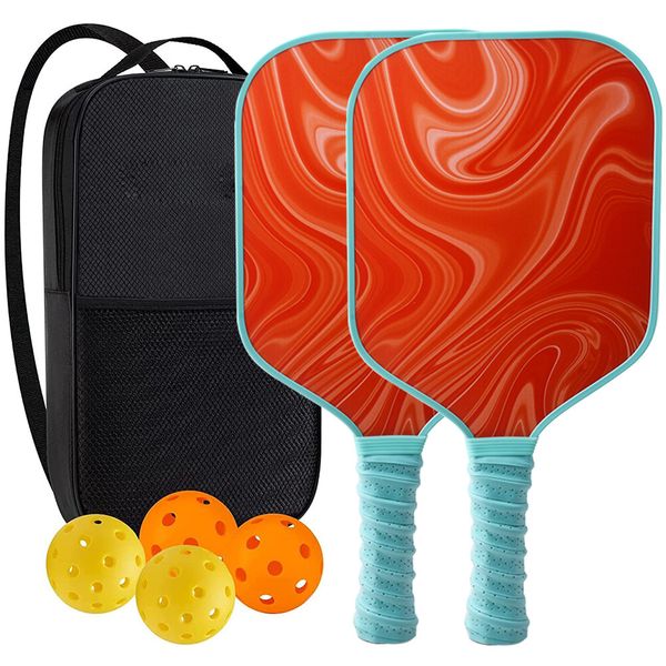 

squash racquets pickleball paddles usapa approved graphite carbon face with polypropylene honeycomb core lightweight pickleball paddles set