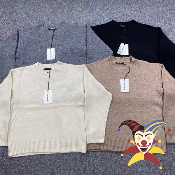 

men's sweaters fw cole buxton knitted sweater men women oneck solid color cb long sleeve pullover sweatshirts 230823, White;black