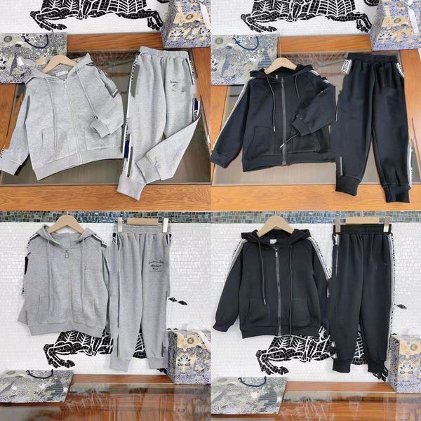 

autumn baby boy korea style clothing sets fashion toddler kid girl gray boutique clothes wholesale 2023, White