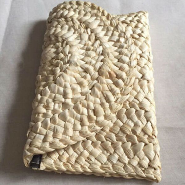 

evening bags fashion bohemia beach bag women summer envelop straw handwoven handbag ladies casual holiday solid hasp simple day clutches 230