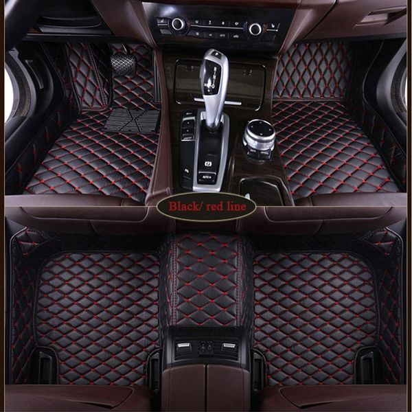 

custom tesla model s model x fit alfa romeo stelvio stelvio giulia pu leather waterproof protection car floor mats car styling330d