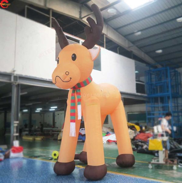 

wholesale outdoor activities 4m(13.2ft)/6m(20ft)/8m(26ft) high giant inflatable reindeer for christmas air blow up deer for decoration promo