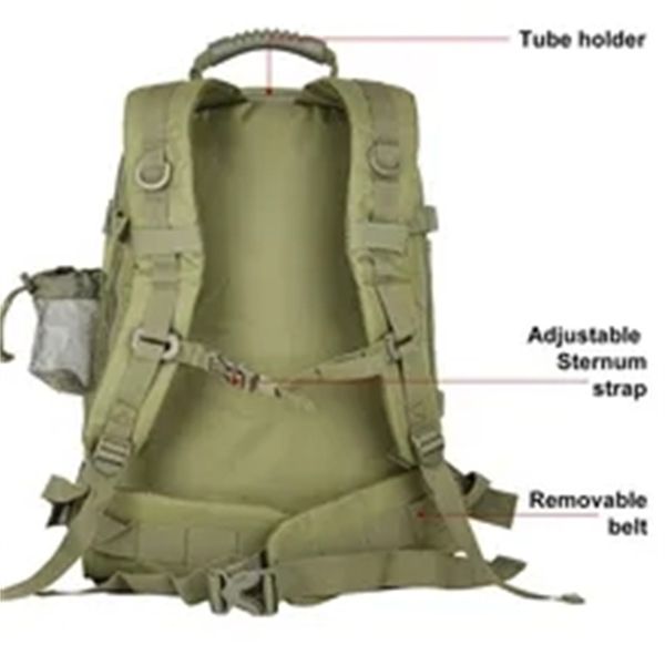 

60l men military tactical backpack army hiking climbing bag outdoor waterproof sports travel bags camping hunting rucksack a1