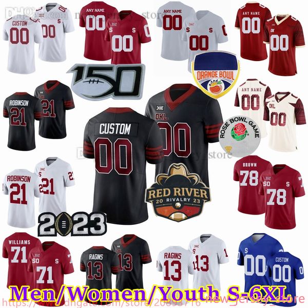 

custom s-6xl ncaa college football jersey 56 halton 2 billy bowman jr. 21 xavier robinson 12 key lawrence 40 ethan downs 3 jalil farooq 44 s, Black