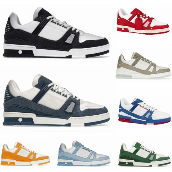 

2023 designer shoes luxurys trainer casual shoes for men womens white natural green grey cream black burgundy purple mens sports sneakers tr