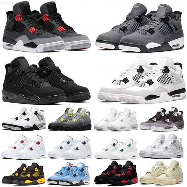 

basketball shoe 4 4s men women black cat 4s sports trianers sneakers university blue cool grey infrared pure money oreo