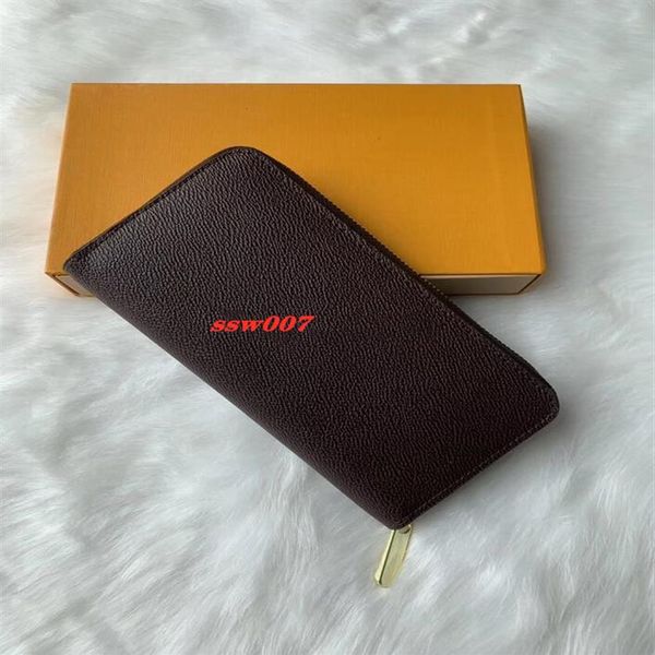 

most fashionable zipper wallet cards and coins famous mens wallets leather purse card holder coin purse women wallet p25256z, Red;black