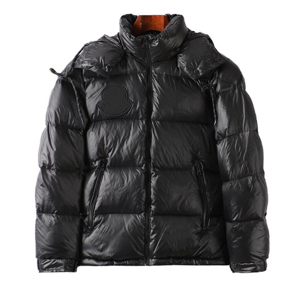 

TOPSTONEY Men's Padded Down Jacket 2023 Lovers Earth Casual Glossy Hooded Warm Coat Heated Clothing, Black