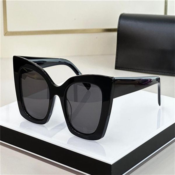 

new fashion design cat eye sunglasses 552 acetate frame t-show styling high end popular style outdoor uv400 protection glasses2738, White;black