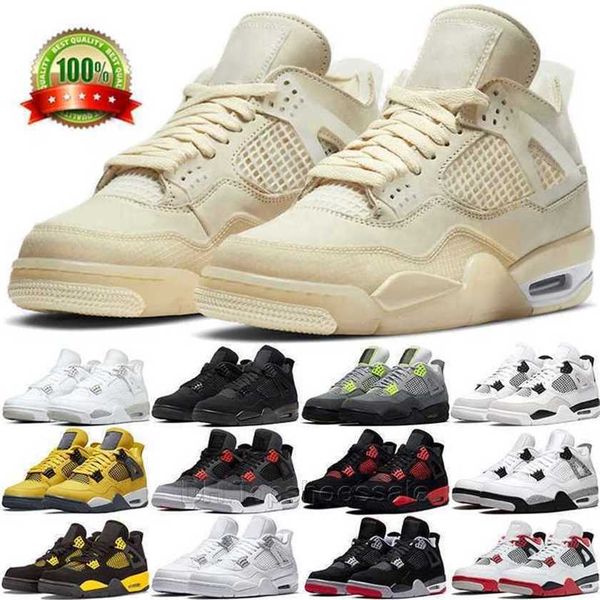 

men 2023 shoes 4s basketball shoes jumpman 4 purple union 4s university sail shimmer lightning union noir fire red bred pure money metallic