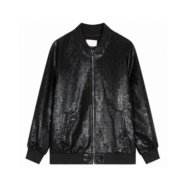 

2023 men's jackets designer different from the market version trendy gu family full printed men's and women's os loose denim, Black;brown