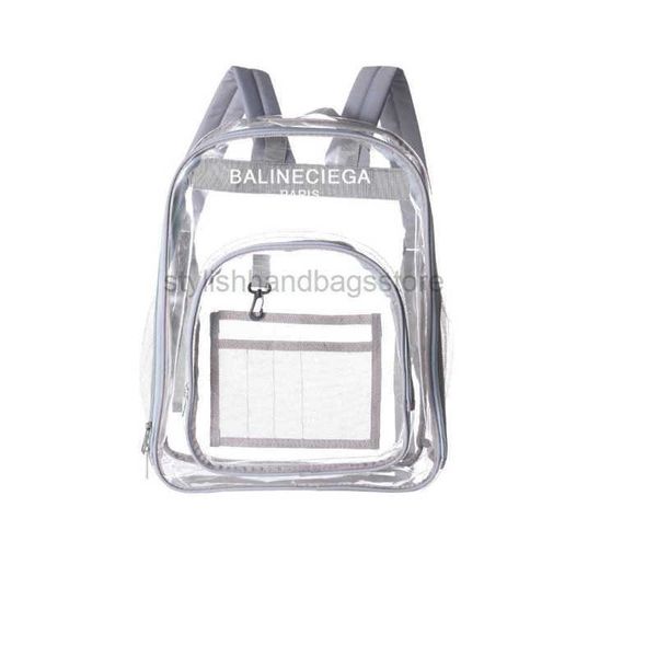 

2023 sell backpack style transparent backpack printable waterproof bag creative travel new clear backpack jelly bagsstylishhandbagsstore12
