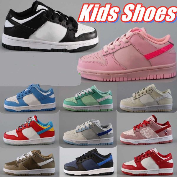 

Kids Shoes Toddlers Low Panda University Blue Pink Triple Pink Youth Sneakers Girls Boys Running Shoetrainers Black Kid Designer Infants Shoes