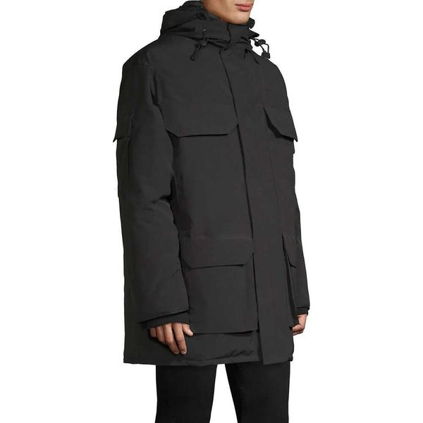 

canadian goose winter thick warm jackets mens designer down jacket brand men women embroidered streetwear outdoor parka coat and parkas178, Black