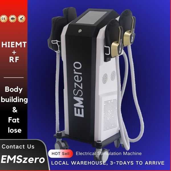 

emszero advanced rf dls-emslim body sculpting machine 14 tesla sculpt reducing fat slimming machine with 4 handles pelvic stimulation pads b