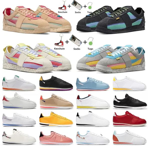 

fashion running shoes union cortez sesame smoke grey lemon frost classic cortezs leather nylon white black forrest gump women mens trainers