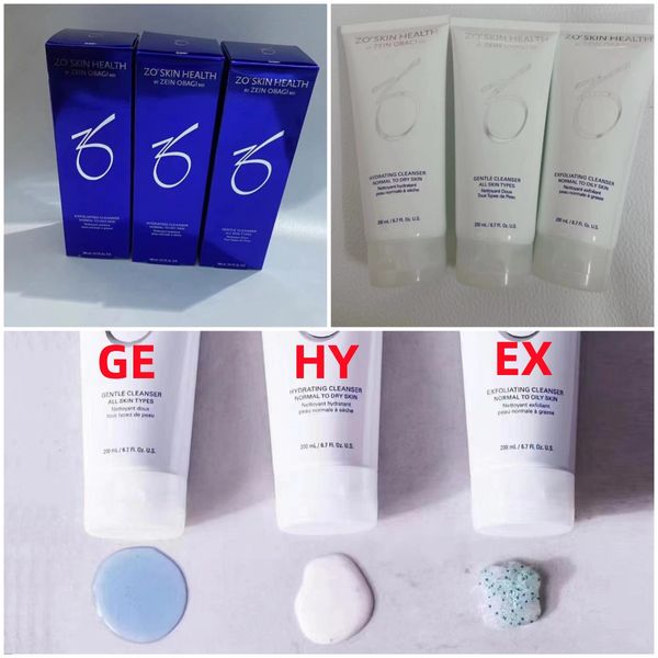 

zo skin health face cleanser 200ml hydrating gentle exfoliating 6.7oz skin care face cleaning cleansers lotion cosmetics for all skin 3 styl