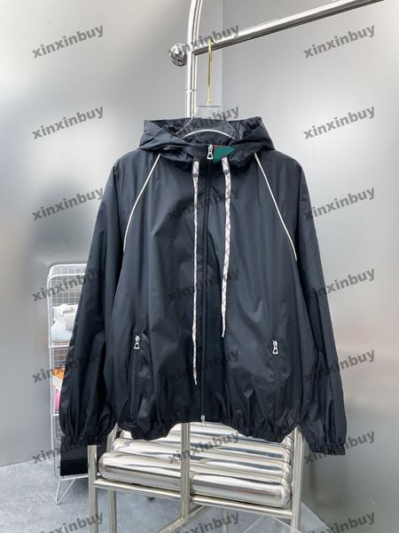 

xinxinbuy men designer coat jacket webbing panelled long sleeve women gray black green khaki s-xl, Black;brown