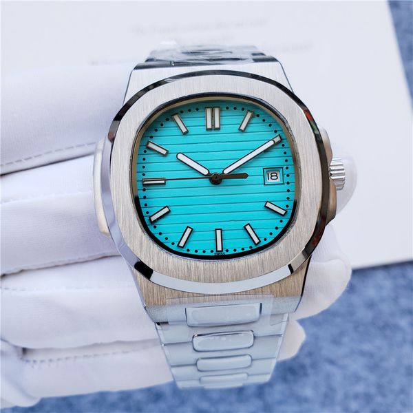 

mens wristwatches designer automatic mechanical watches 42mm nautilus boutique steel strap designer watches for men wholesale watch gift, Slivery;golden