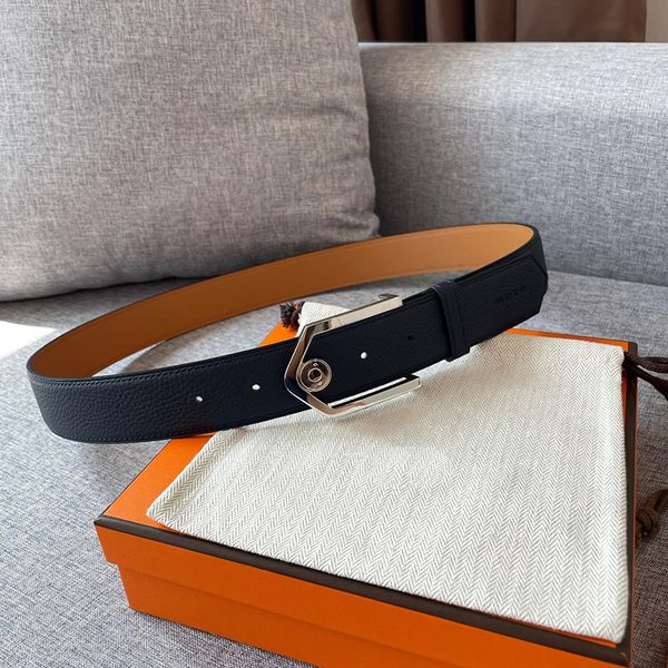 

genuine leather mens designer belt fashion needle buckle belts for man width 3.5cm size 100cm-125cm 4 colour lychee pattern black blue brown, Black;brown