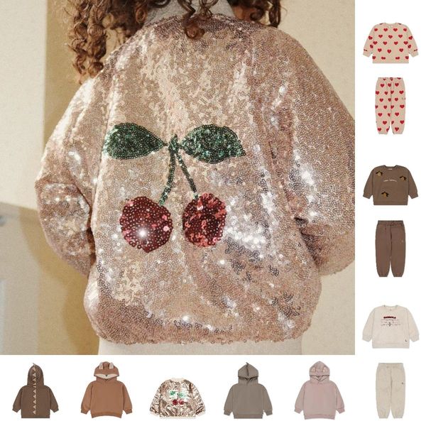

clothing sets 2023ks children's sweater pants plush set 230823, White