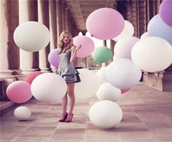 

36 inches huge wedding balloon hanging spheres colorful wedding birthday party balloons christmas festival decorations big smooth 3662342