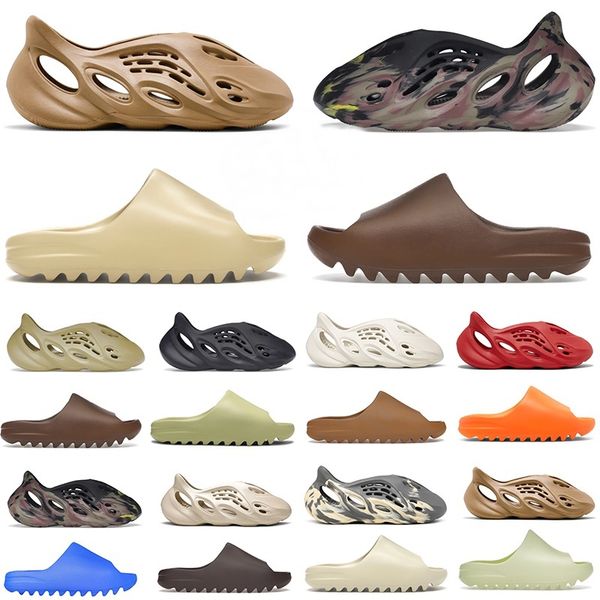 

designer men women foam runner slides slippers sandals kw onyx mx cinder sand bone resin stone sage black grey slide slipper adilette 22 sho