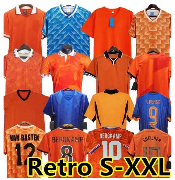 

1988 retro netherland soccer jersey 2012 gullit van basten 2010 2000 2002 1998 1994 90 92 holland vintage football shirts classic 1996 rijk, Black;yellow