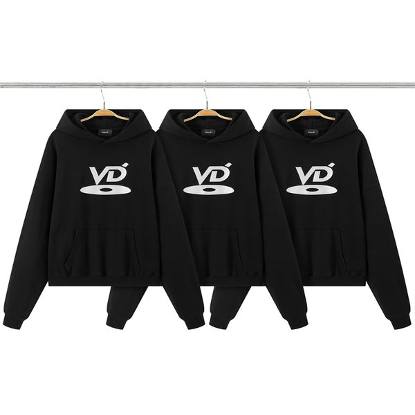

embroidery hoodie men women 1 quality vintage hooded pullovers, Black;brown