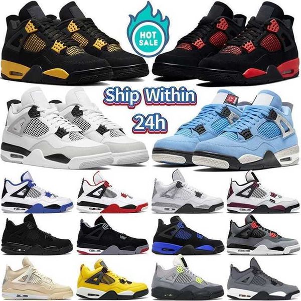 

cat black 4s basketball shoes for men women jumpman 4 sports sneakers pine green seafoam university blue red thunder womens mens trainers ou
