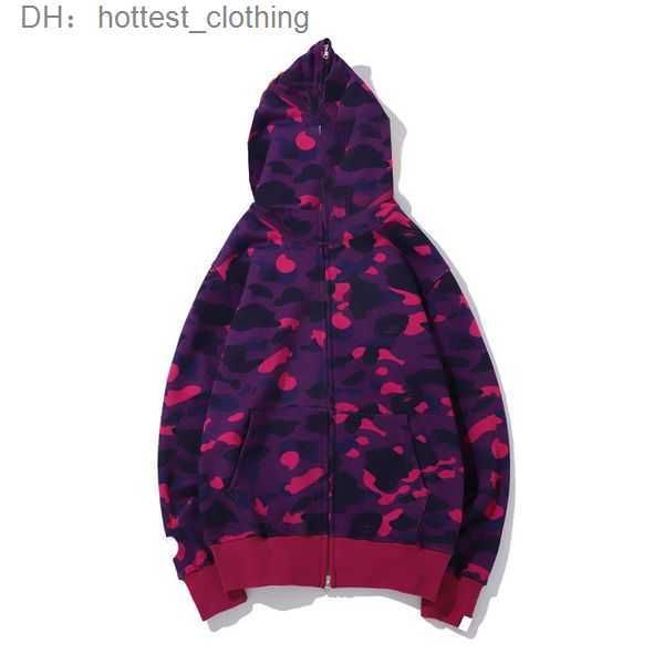 

bapes clothing ape hoodie baped shark fashion mens hoodies junior blue pink bathing black men's trendy men couple camouflage jacket s-3